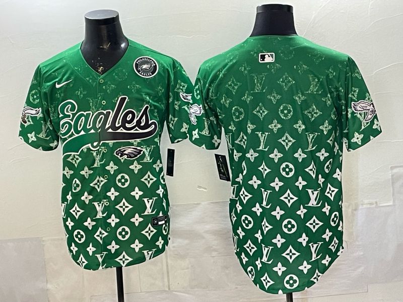 Men 2026 Philadelphia Eagles Blank Green Nike Limited NFL Jersey style 0003